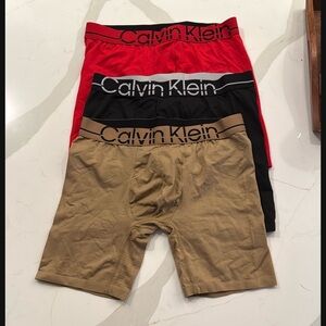 Calvin Klein Men's Boxer Briefs - Red, Black, Tan